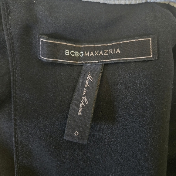 Y2K BCBGMAXARZRIA Black and White Pin Striped Auit Dress size 0 - Picture 7 of 7